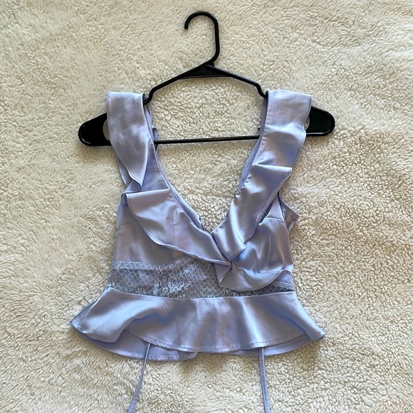 Fashion Nova “The Finer Things” Ruffle Blouse - Picture 3 of 8